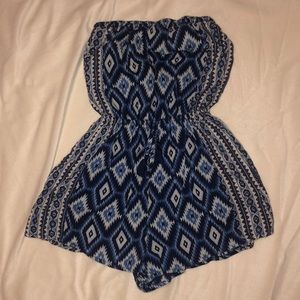 strapless coverup romper